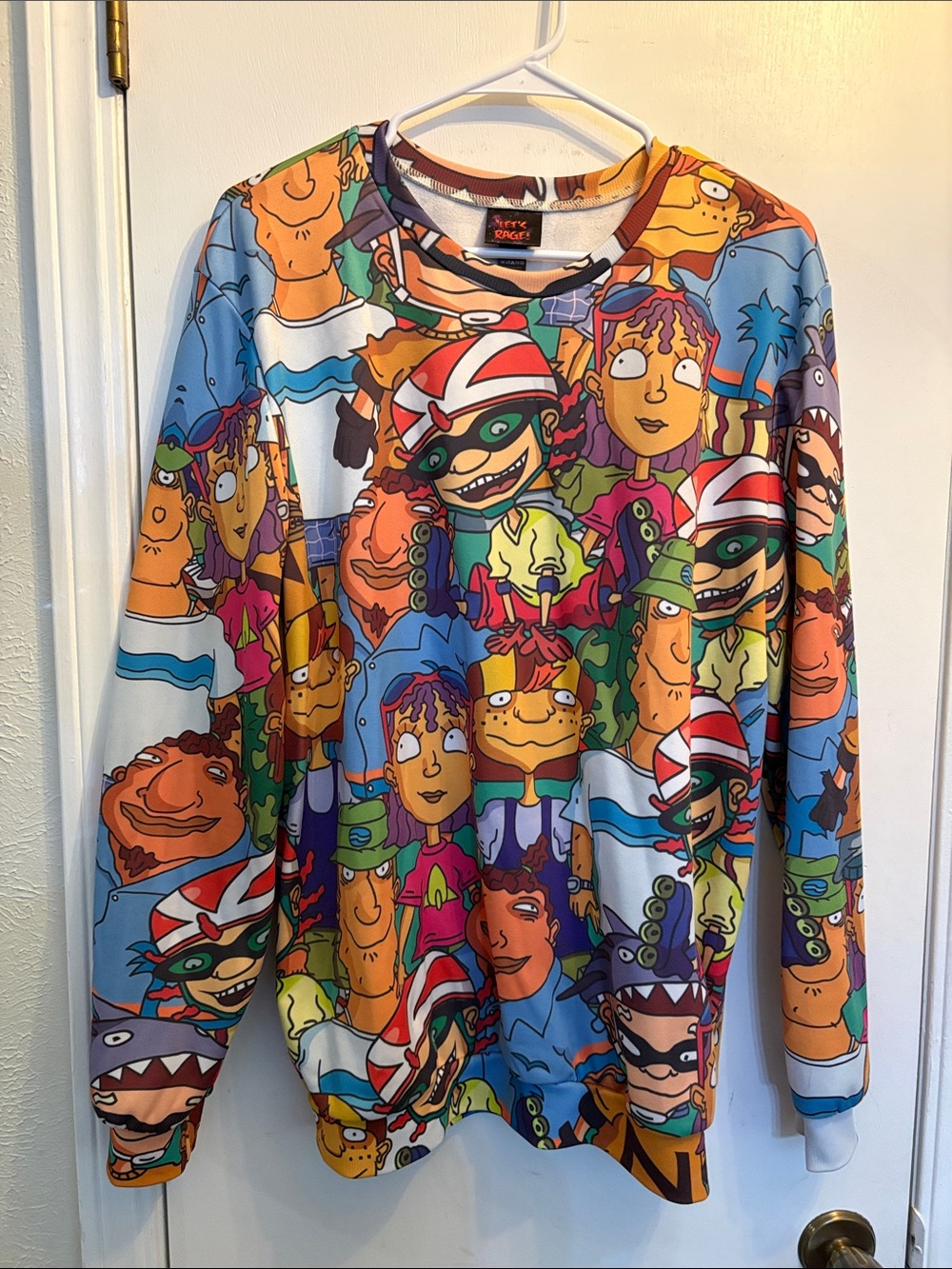Multicolor Cartoon All-Over Print Sweatshirt - Unbranded